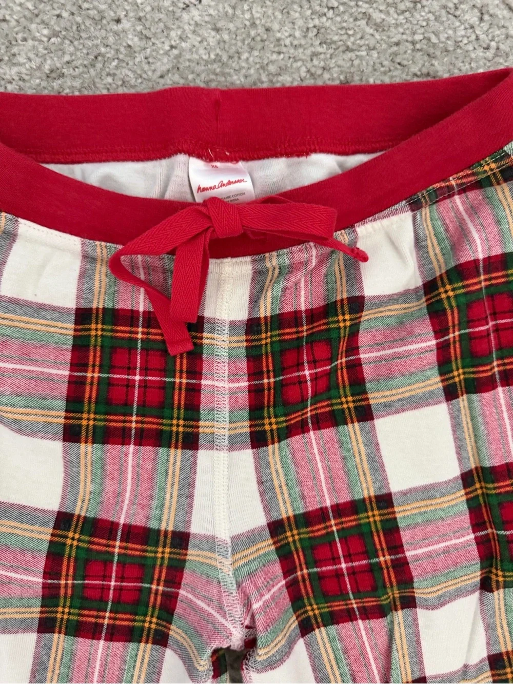 Women’s Hanna Andersson Red and White Plaid Christmas Pajama Set